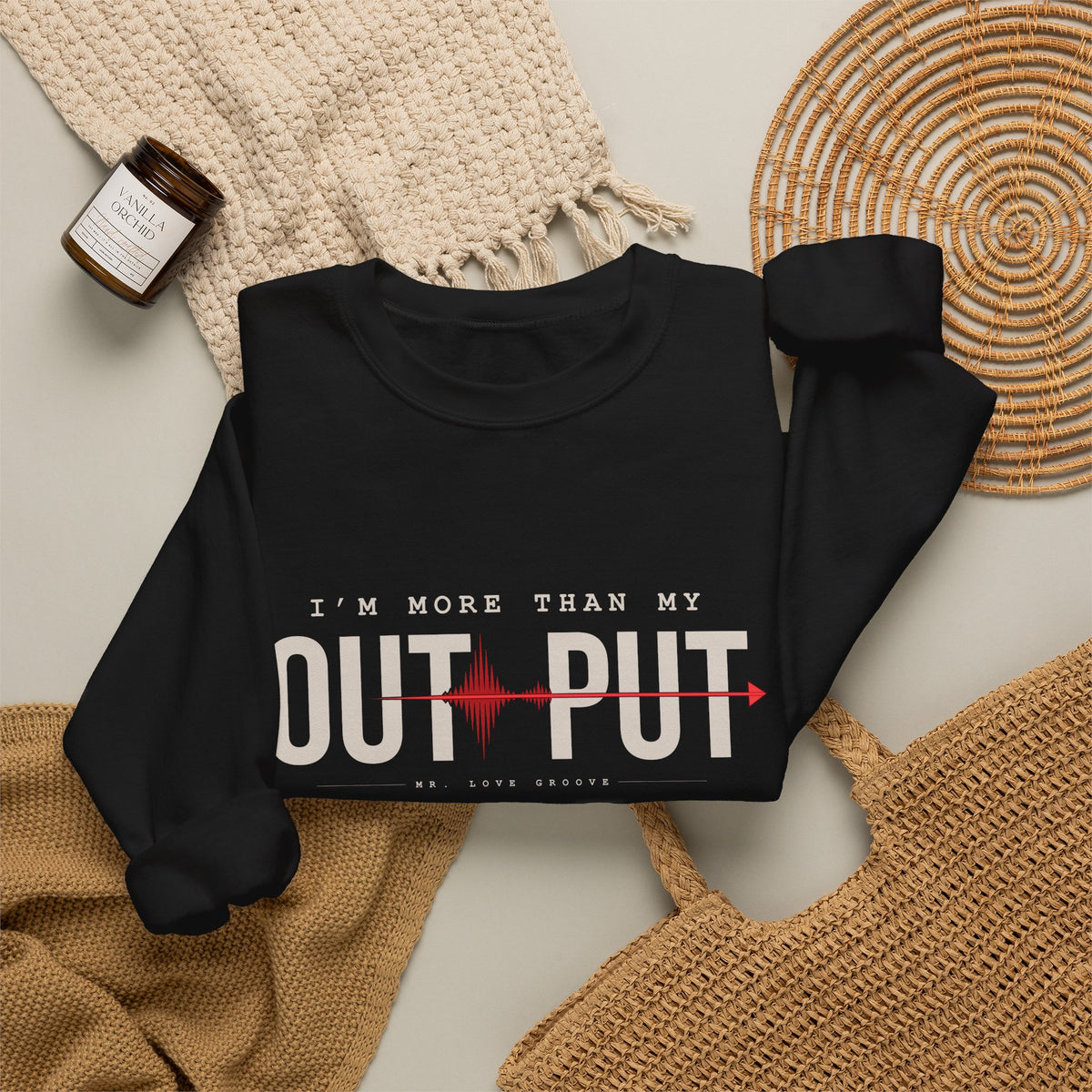 I'm More Than My Output — Premium Mr. Love Groove Crewneck Sweatshirt