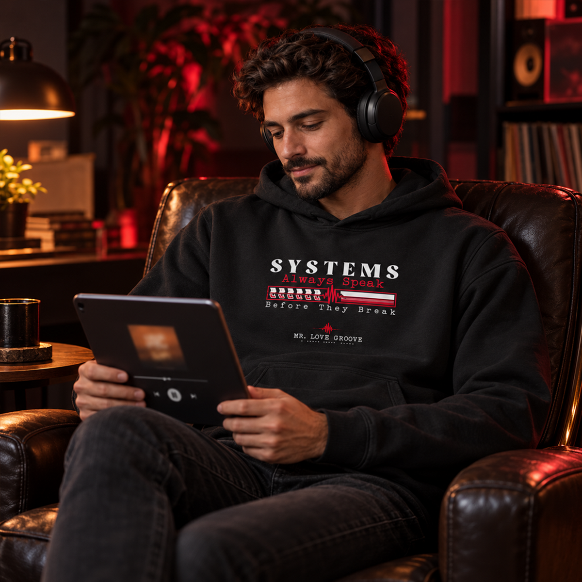 Systems Always Speak — Premium Mr. Love Groove Hoodie