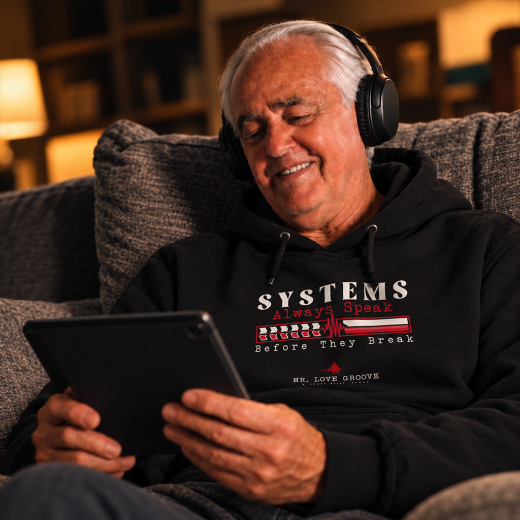 Systems Always Speak — Premium Mr. Love Groove Hoodie